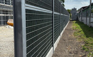 Schlanke Lärmschutzwand RAU Rock